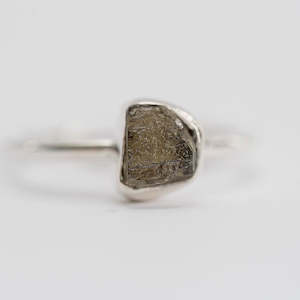 Moldavite Sterling silver rings