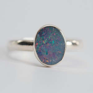 Australian Opal S/S Rings