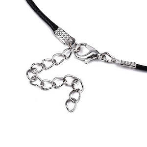 Black Cords with silver clasp