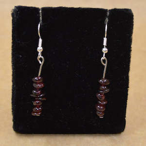 Earrings: Garnet Chip Earrings