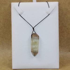 Raw Citrine Pendant on cord