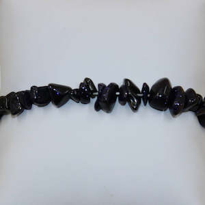 Blue Goldstone Chip Bracelet