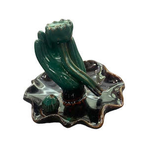 Incense Holders: Backflow Burner Green Lotus