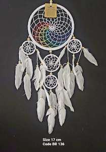 Dream Catchers: Dream Catcher White FOL 17cm