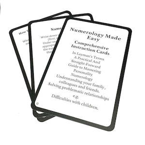 Numerology Made Easy Cards