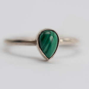 Malachite Stacker Rings S/S