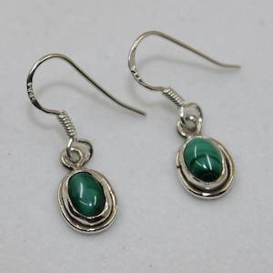 Earrings: Malachite S/S Earrings Assorted