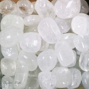 White Calcite Tumbled