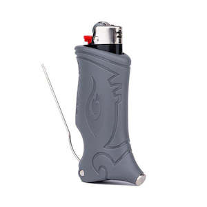 Smoking Supplies: Toker Poker - BiC - Grey