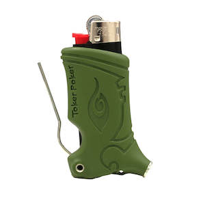 Smoking Supplies: Toker Poker - Mini BiC - Army