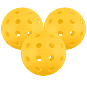 Games: Fuse G2 Outdoor Pickleballs - Yellow - 3pk