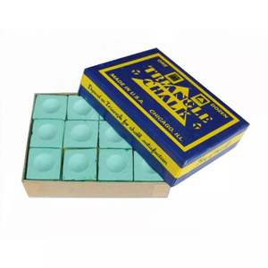 Shopping Cue: Triangle Chalk Green - 12pc