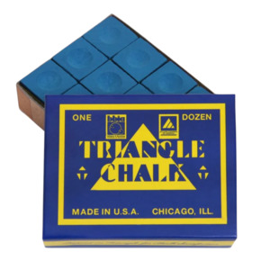 Shopping Cue: Triangle Chalk Blue - 12pc