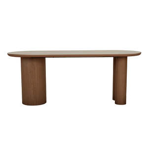 Seb Oval Desk Walnut