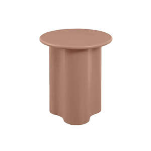 Artie Wave Side Table Washed Terracotta