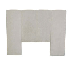 Bedroom: Almos Channel Bedhead Queen Windy Grey