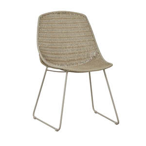 Outdoor: Normandy Sleigh Dining Chair Linen
