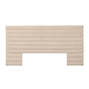 Bedroom: Madrid Tufted Bedhead King Soft Wheat