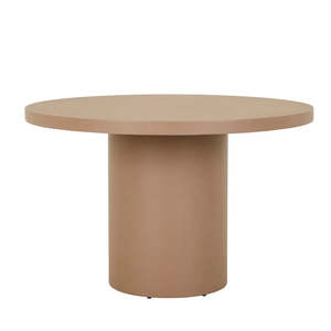 Outdoor: Petra Round Dining Table Neutral Clay