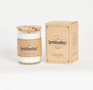 Eco-Friendly Soy Wax Candles - in Up-Cycled Wine Bottle
