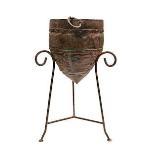 Drink Coolers: Rustic Champagne Bucket on a Stand (Hire Price & Pickup Only)