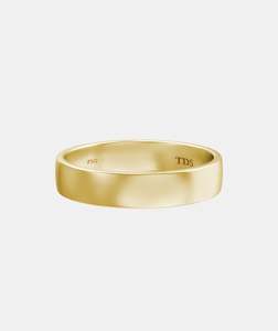 Classic Plain TDS4 Deep Quarter Round Wedding Band