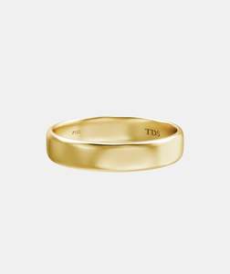 Classic Plain TDS3 Quarter Rounded Wedding Band