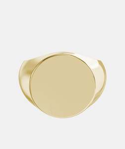 Men's Classic Round Signet Ring