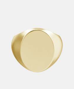 Men's Classic Oval Signet Ring