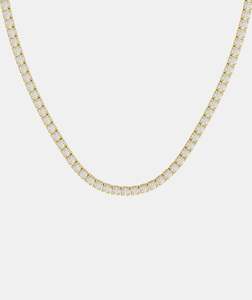 Necklaces: Classic Box Set Diamond Tennis Necklace