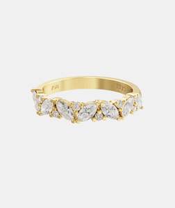 Wedding Bands: Trish Peng Diamond Cluster Ring