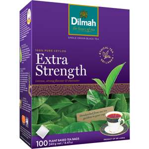 Dilmah Premium Ceylon Teas: Premium Extra Strength 100% Pure Ceylon 100 Tea Bags