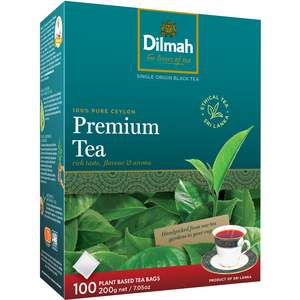 Premium 100% Pure Ceylon 100 Tagless Tea Bags