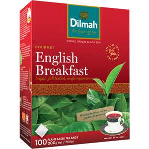 Premium English Breakfast 100 Tagless Tea Bags