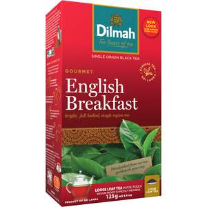 Dilmah Gourmet Teas: Gourmet English Breakfast 125g Loose Leaf Tea INN