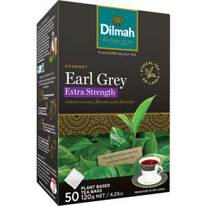 Dilmah Gourmet Teas: Gourmet Earl Grey Extra Strength 50 Tea Bags