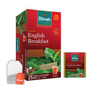 Premium Gourmet English Breakfast 25 Foil Sachet Tea Bags INN