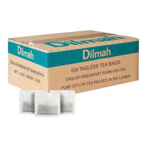 Dilmah Gourmet Teas: Gourmet English Breakfast 500 Tagless Tea Bags CTN