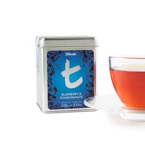 t-series Tin Caddy Blueberry & Pomegranate Black Tea 100g Loose Leaf Tea