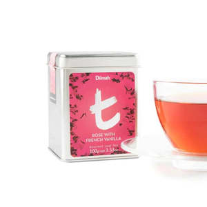 T Series Designer Gourmet Teas: t-Series Tin Rose with French Vanilla 100g Loose Leaf Tea