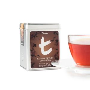 T Series Designer Gourmet Teas: t-Series Tin Natural Ceylon Ginger 100g Loose Leaf Tea
