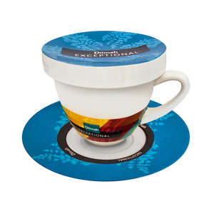 Teaware Gifts: Exceptional Blue Cup & Saucer with Lid (220ml)