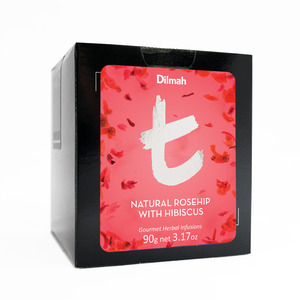 T Series Designer Gourmet Teas: t-Series Box Refill Natural Rosehip with Hibiscus 90g Loose Leaf Tea