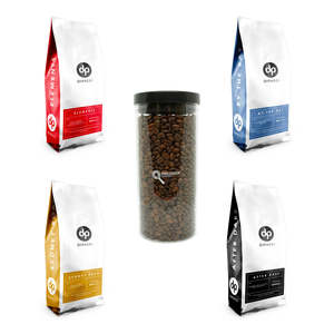 Dipacci Coffee Beans - 4kg with Free Precision Glass Coffee Bean Container