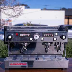 Used Equipment: Pre Owned Custom 2 Group La Marzocco Linea Av In Matt Black Coffee Machine
