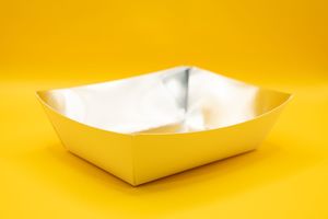 Barista Kits: 500 Foil Lined Open Tray For Cafe / Patisserie / Takeaway