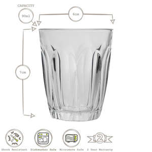 Duralex 90ml Provence Shot Glasses - Pack of Six