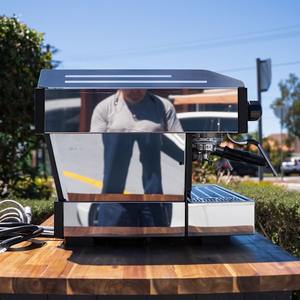 Second Hand Commercial Coffee Machines: Pre Loved Immaculate 2 Group La Marzocco PB Chrome