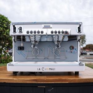 Second Hand Commercial Coffee Machines: Brand New 2 Group Carimali Bubble , Light Cosmetic Damage