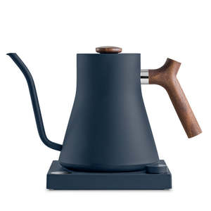 Accessories: Fellow Stagg EKG Electric Kettle - Stone Blue+Walnut